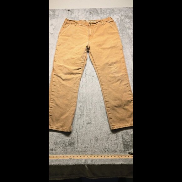 Dickies Other - Dickies Carpenter Pants Mens 38x32 Brown W416FID Relaxed Straight Fit Workwear‎